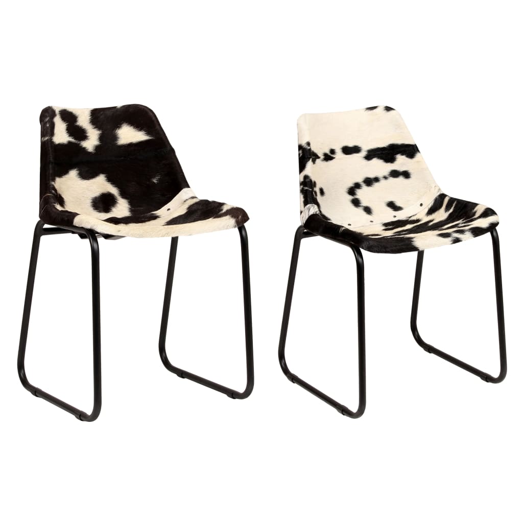 Berkfield Dining Chairs 2 pcs Genuine Goat Leather
