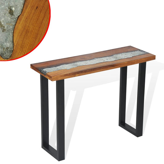 Berkfield Console Table Teak 100x35x75 cm
