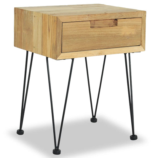Berkfield Bedside Cabinet 40x30x50 cm Solid Teak