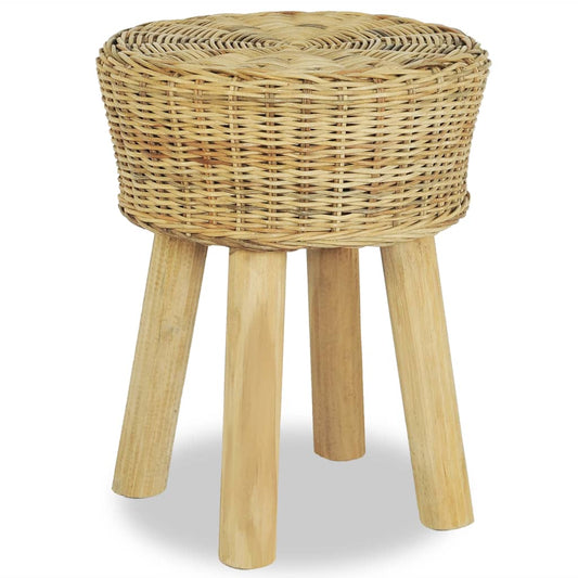 Berkfield Bar Stool Natural Rattan