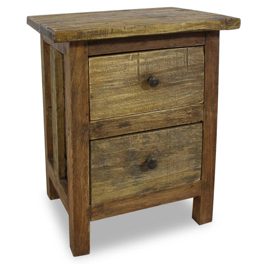 Berkfield Nightstand Solid Reclaimed Wood 40x30x51 cm