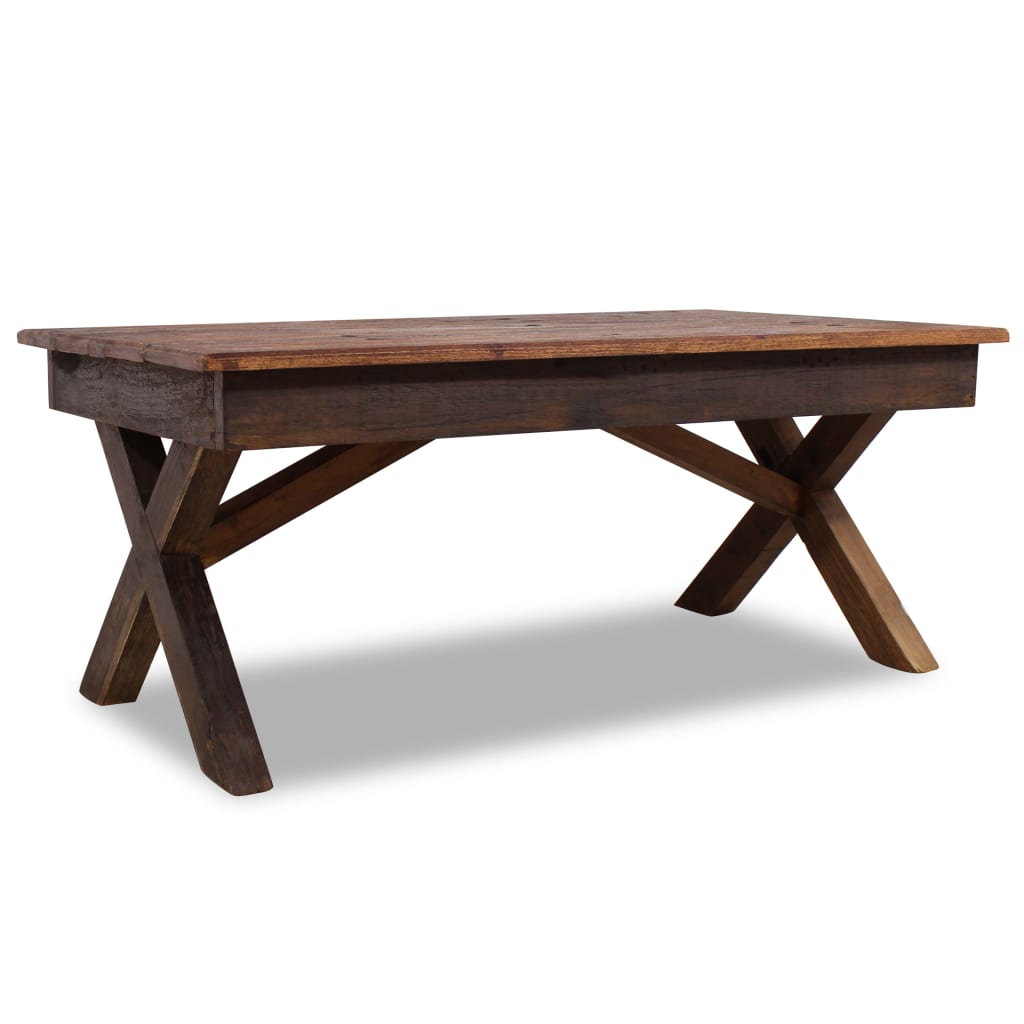 Berkfield Coffee Table Solid Reclaimed Wood 110x60x45 cm
