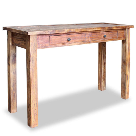 Berkfield Console Table Solid Reclaimed Wood 123x42x75 cm