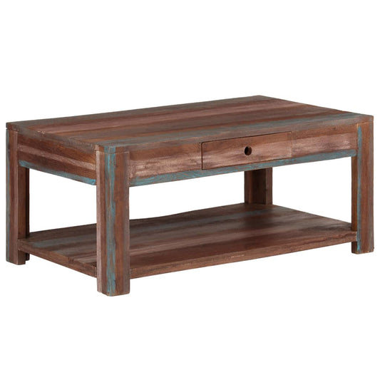 Berkfield Coffee Table Solid Wood Vintage 88x50x38 cm
