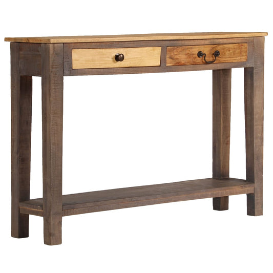Berkfield Console Table Solid Wood Vintage 118x30x80 cm