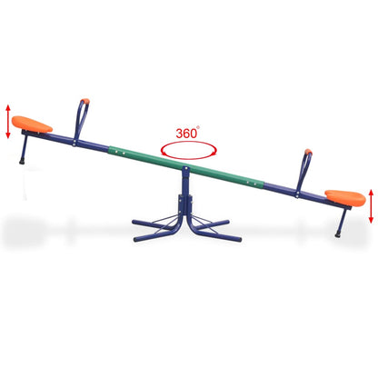 Berkfield 360-Degree Rotating Seesaw Orange