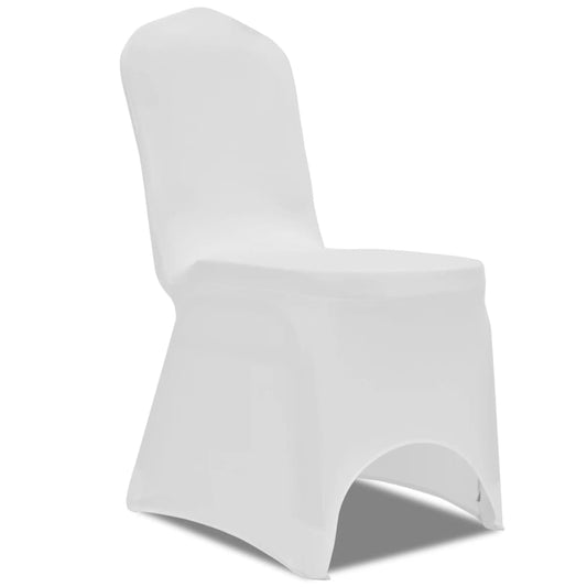Berkfield 100 pcs Stretch Chair Covers White