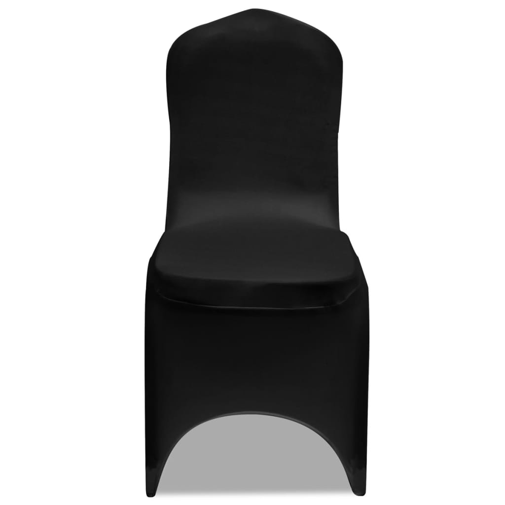 Berkfield 100 pcs Stretch Chair Covers Black