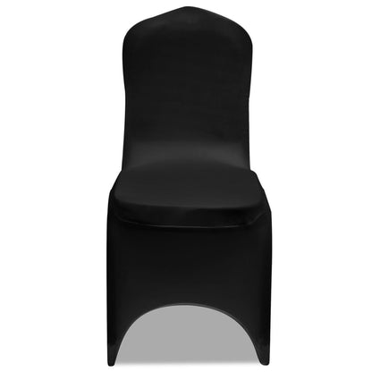Berkfield 100 pcs Stretch Chair Covers Black