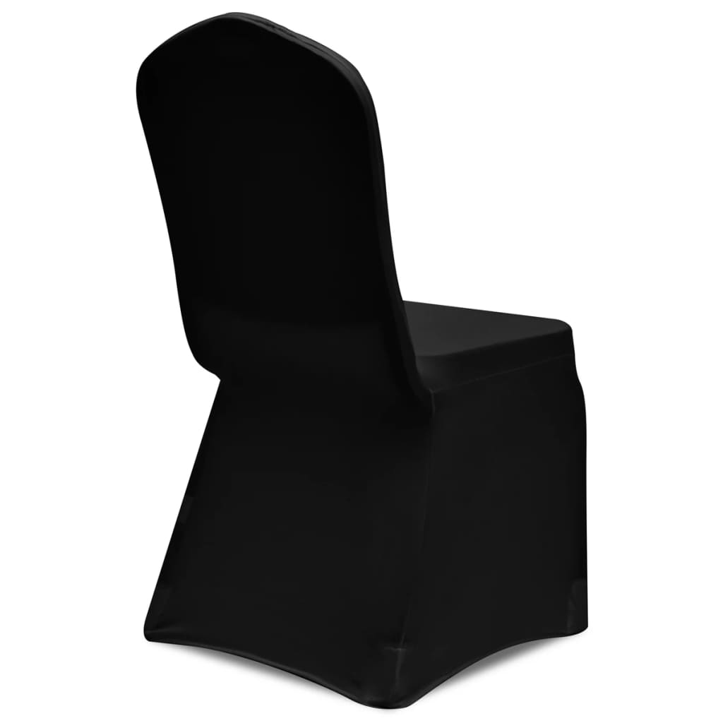 Berkfield 100 pcs Stretch Chair Covers Black