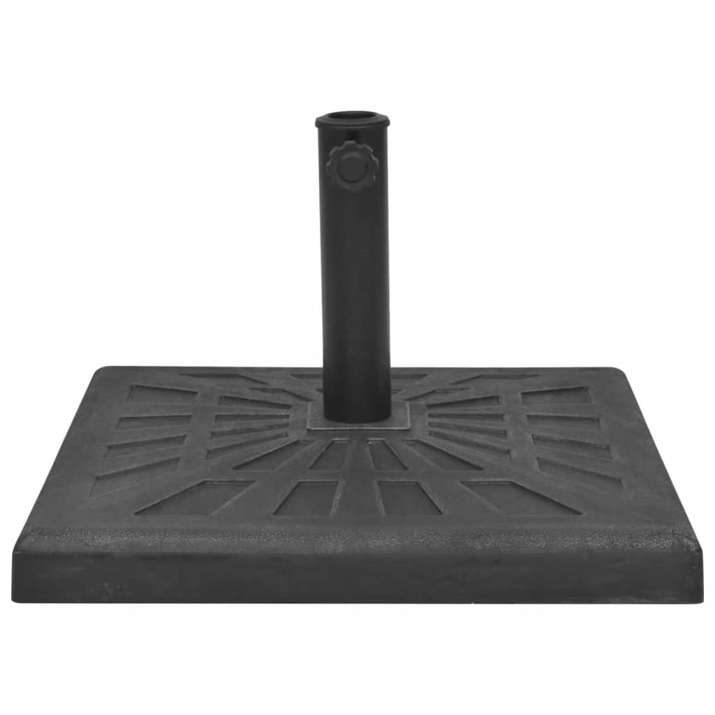 Berkfield Parasol Base Resin Square Black 19 kg