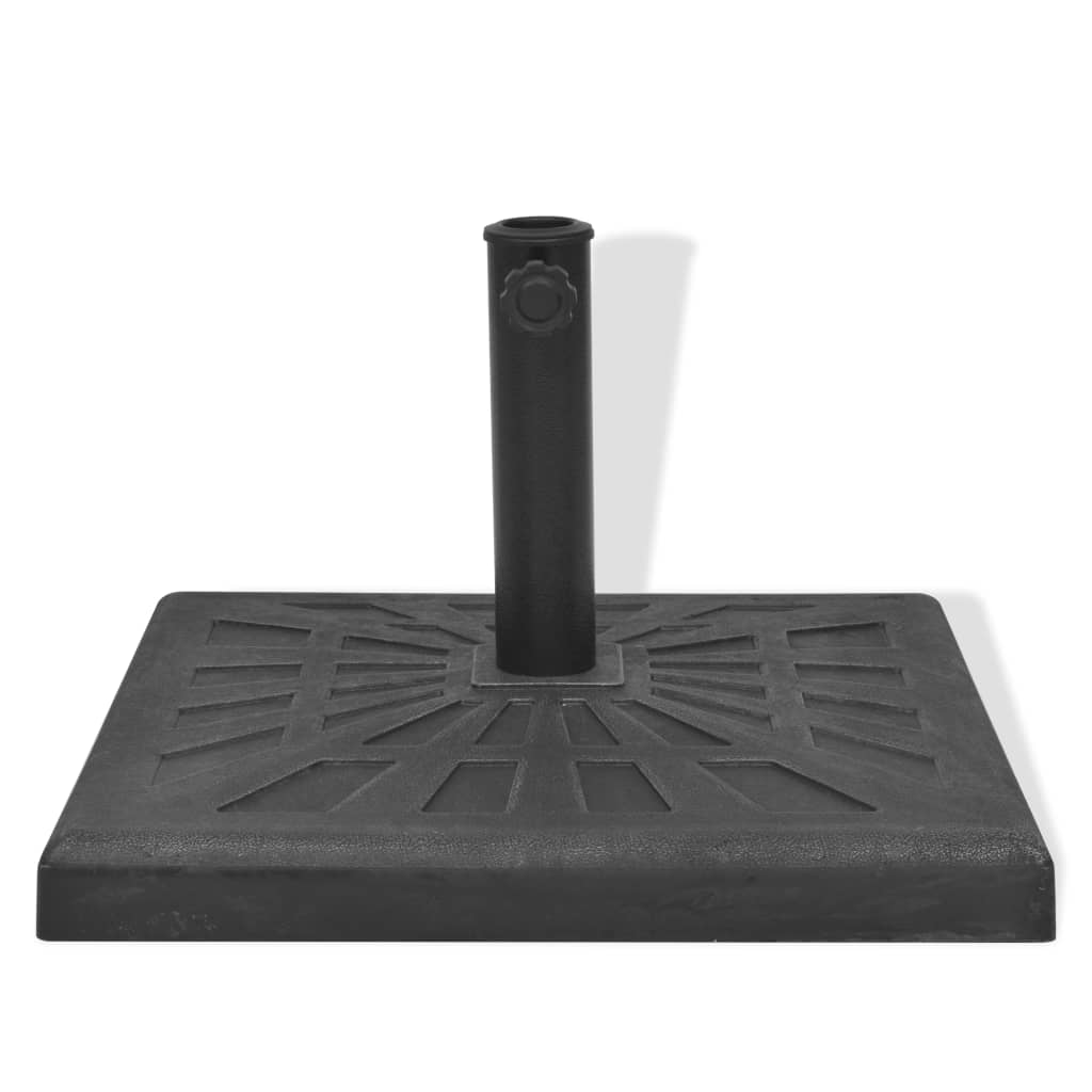 Berkfield Parasol Base Resin Square Black 19 kg