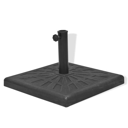 Berkfield Parasol Base Resin Square Black 19 kg