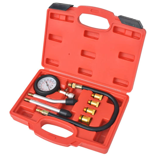 Berkfield 8 Piece Petrol Engine Compression Tester Kit