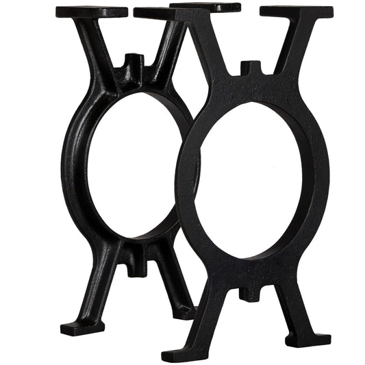 Berkfield Bench Legs 2 pcs O-Frame Cast Iron