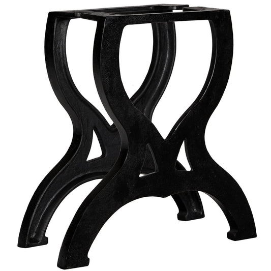Berkfield Coffee Table Legs 2 pcs X-Frame Cast Iron