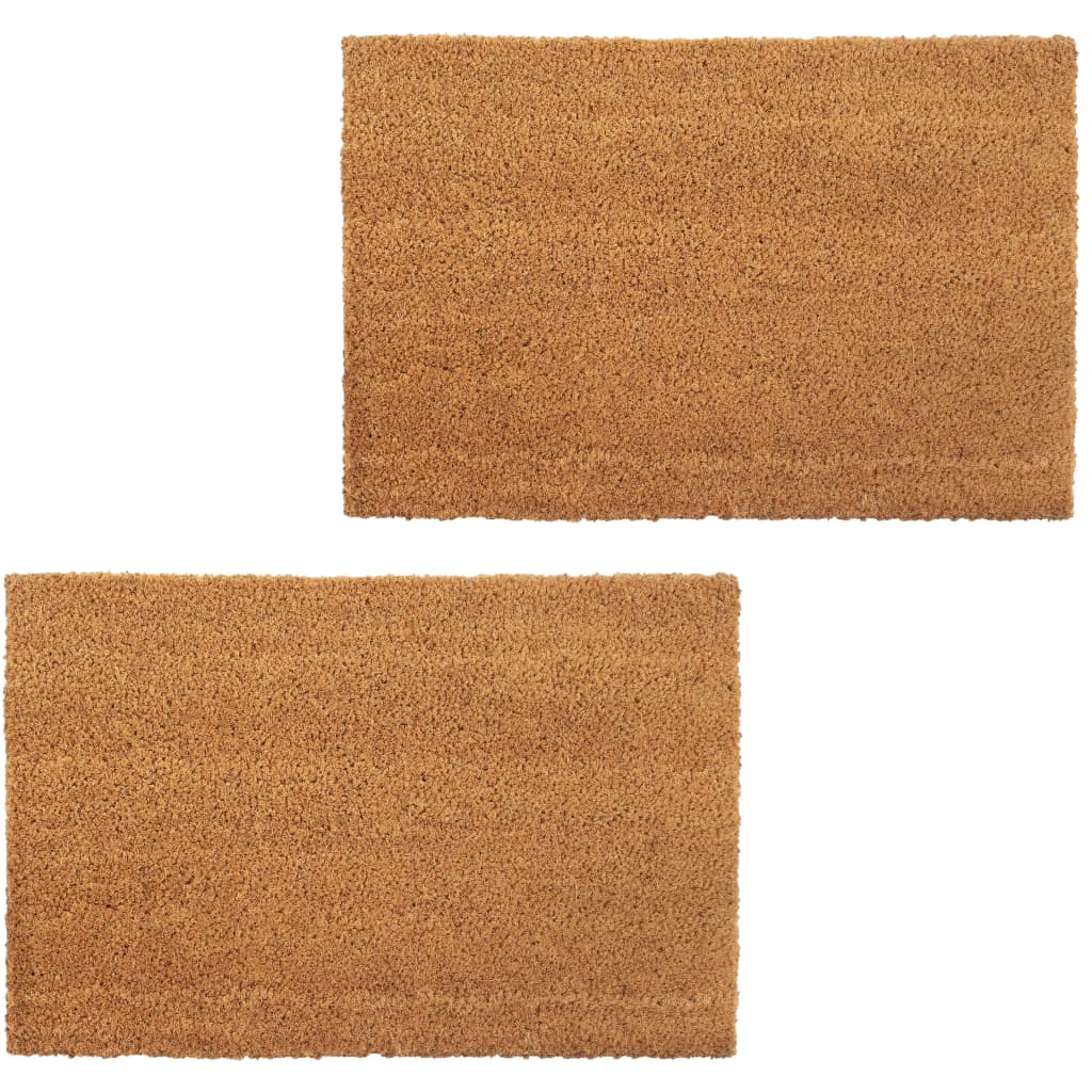 Berkfield Doormats 2 pcs Coir 24 mm 40x60 cm Natural