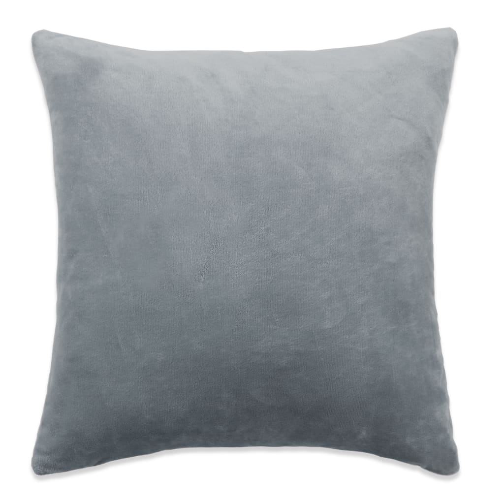 Berkfield Cushion Covers 4 pcs Velour 40x40 cm Grey