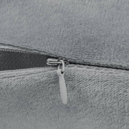 Berkfield Cushion Covers 4 pcs Velour 40x40 cm Grey