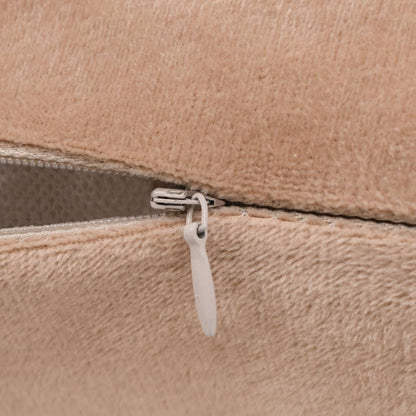 Berkfield Cushion Covers 4 pcs Velour 40x40 cm Beige