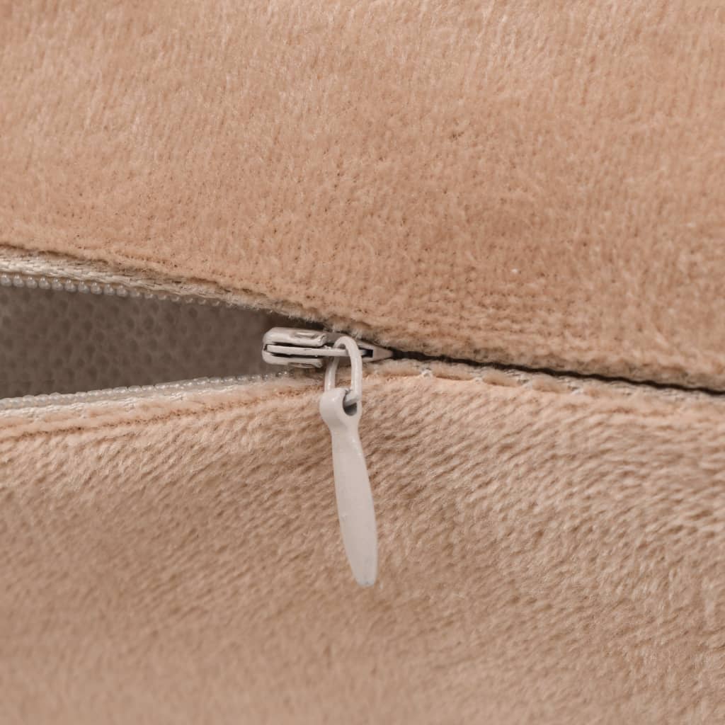 Berkfield Cushion Covers 4 pcs Velour 80x80 cm Beige