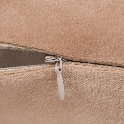 Berkfield Cushion Covers 4 pcs Velour 80x80 cm Beige