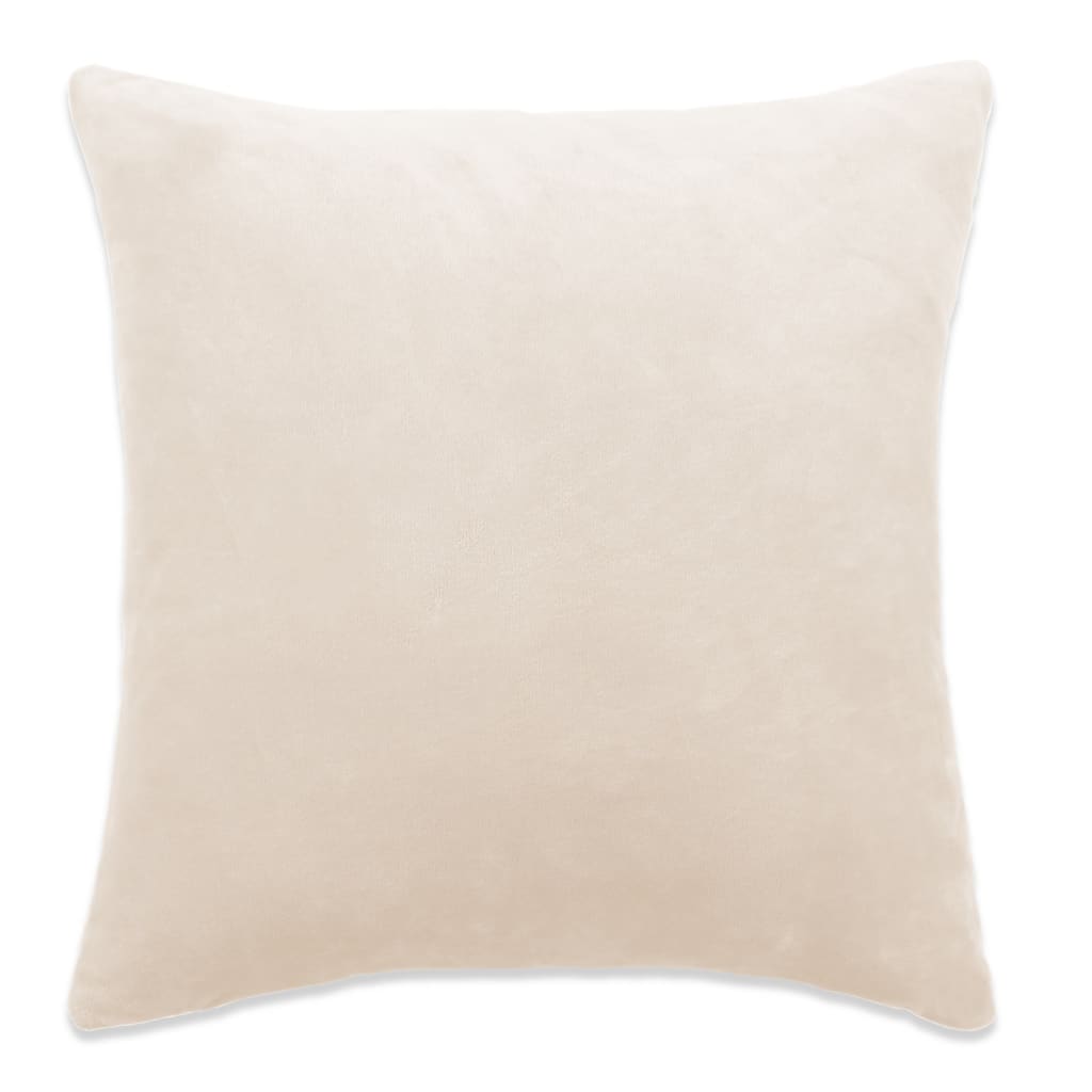 Berkfield Cushion Covers 4 pcs Velour 40x40 cm Off White