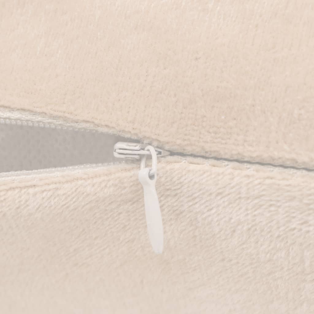 Berkfield Cushion Covers 4 pcs Velour 40x40 cm Off White