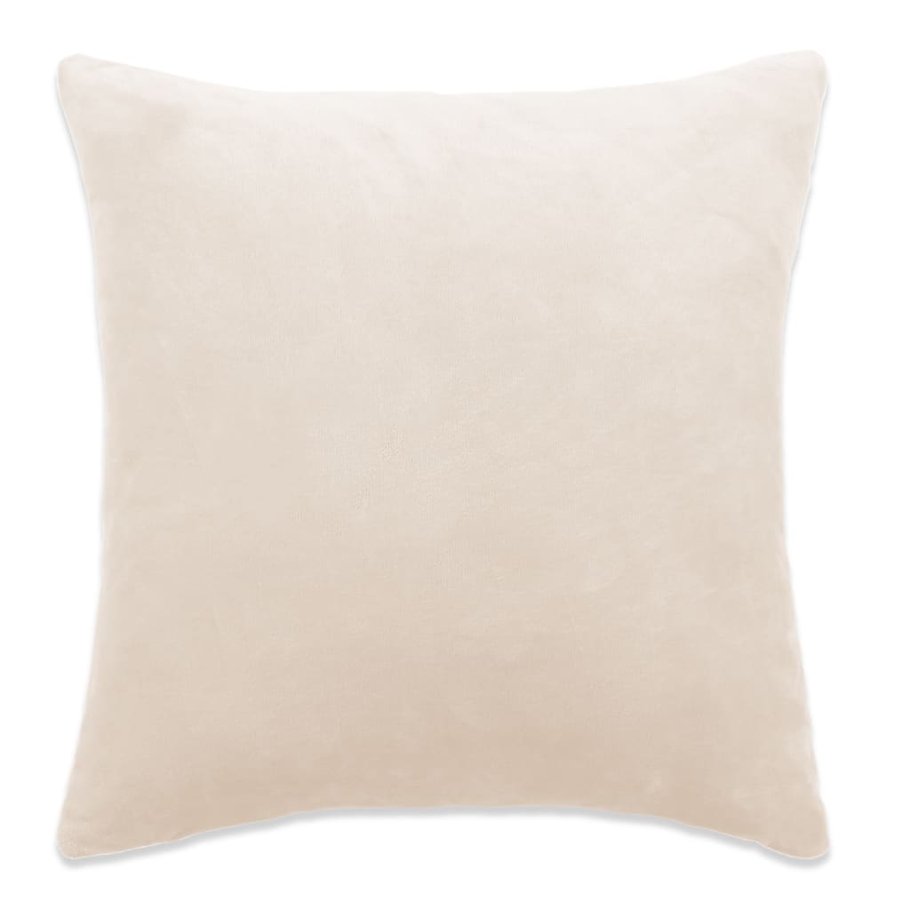 Berkfield Cushion Covers 4 pcs Velour 80x80 cm Off White