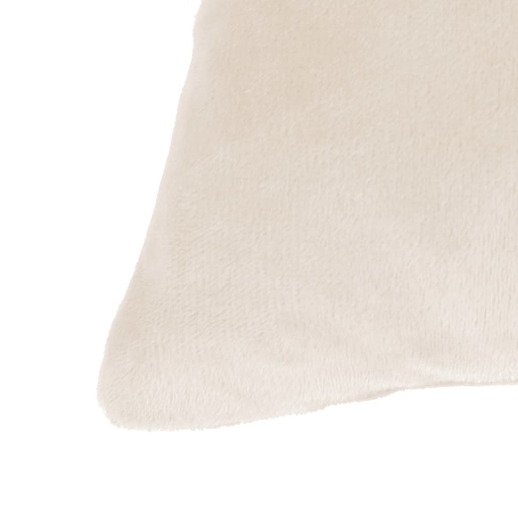 Berkfield Cushion Covers 4 pcs Velour 80x80 cm Off White