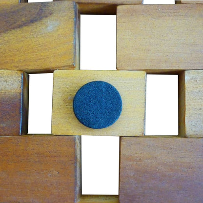 Berkfield Bath Mat Acacia Wood 80x50 cm Mosaic