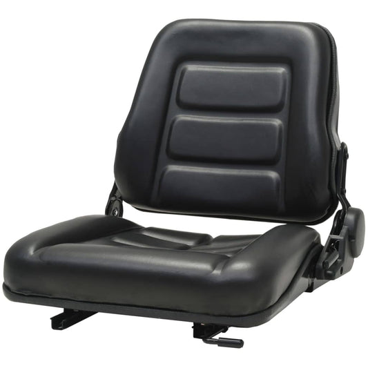 Berkfield Forklift & Tractor Seat with Adjustable Backrest Black