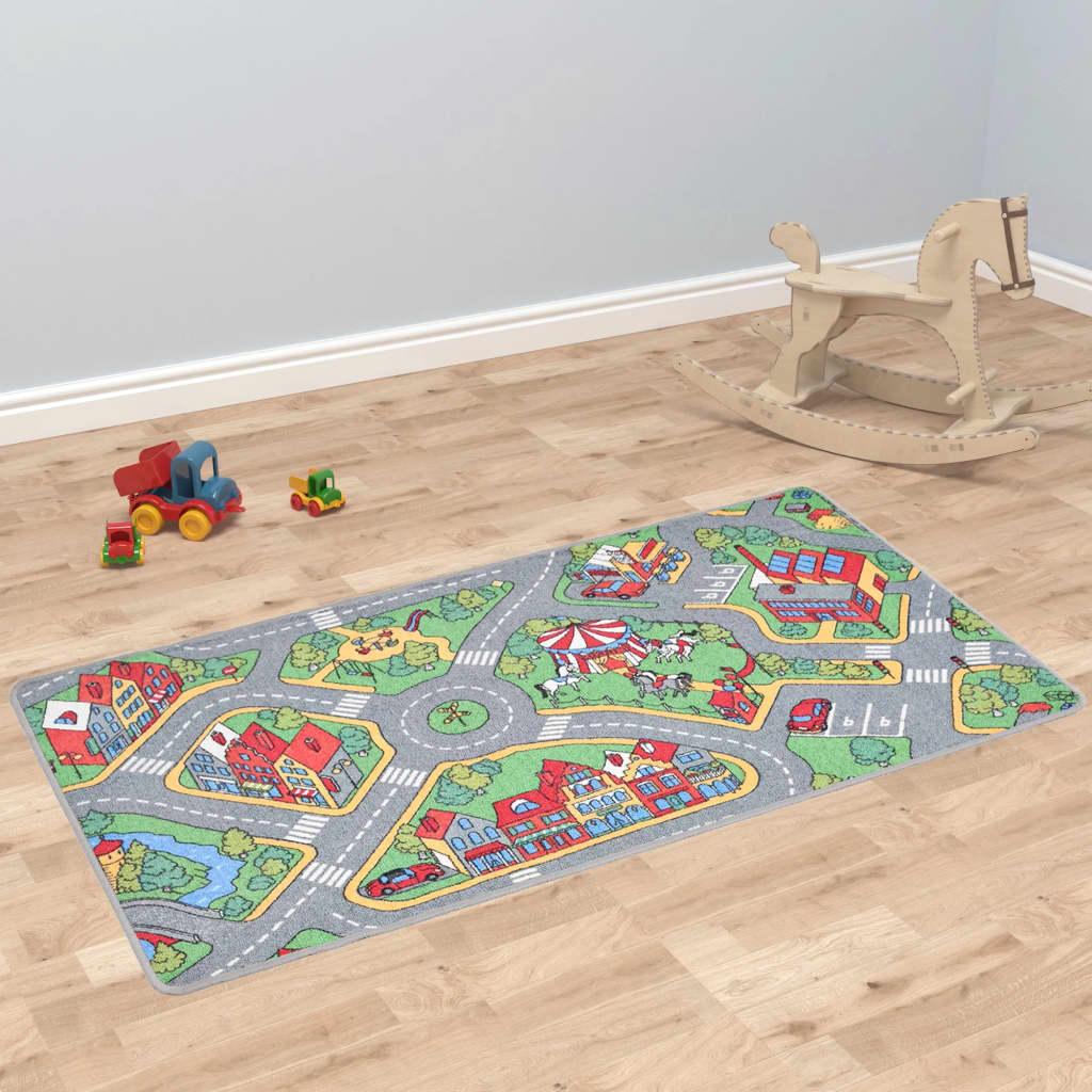 Berkfield Play Mat Loop Pile 170x290 cm City Road Pattern