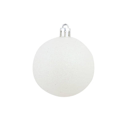 Berkfield 100 Piece Christmas Ball Set 3/4/6 cm White/Grey