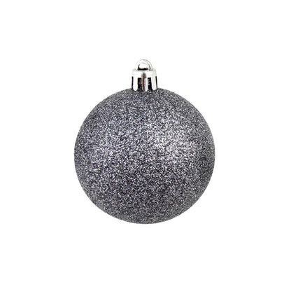 Berkfield 100 Piece Christmas Ball Set 3/4/6 cm White/Grey