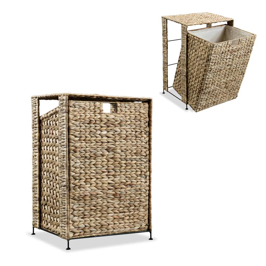 Berkfield Laundry Basket 44x34x64 cm Water Hyacinth