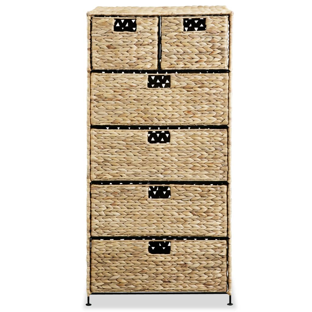Berkfield Storage Unit with 6 Baskets 47x37x100 cm Water Hyacinth
