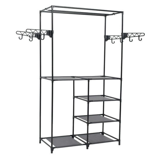 Berkfield Clothes Rack Steel and Non-woven Fabric 87x44x158 cm Black