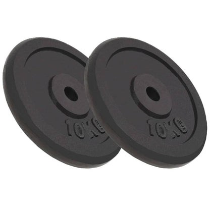 Berkfield Weight Plates 2 pcs 2x10 kg Cast Iron