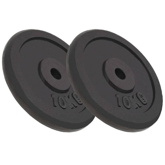 Berkfield Weight Plates 2 pcs 2x10 kg Cast Iron