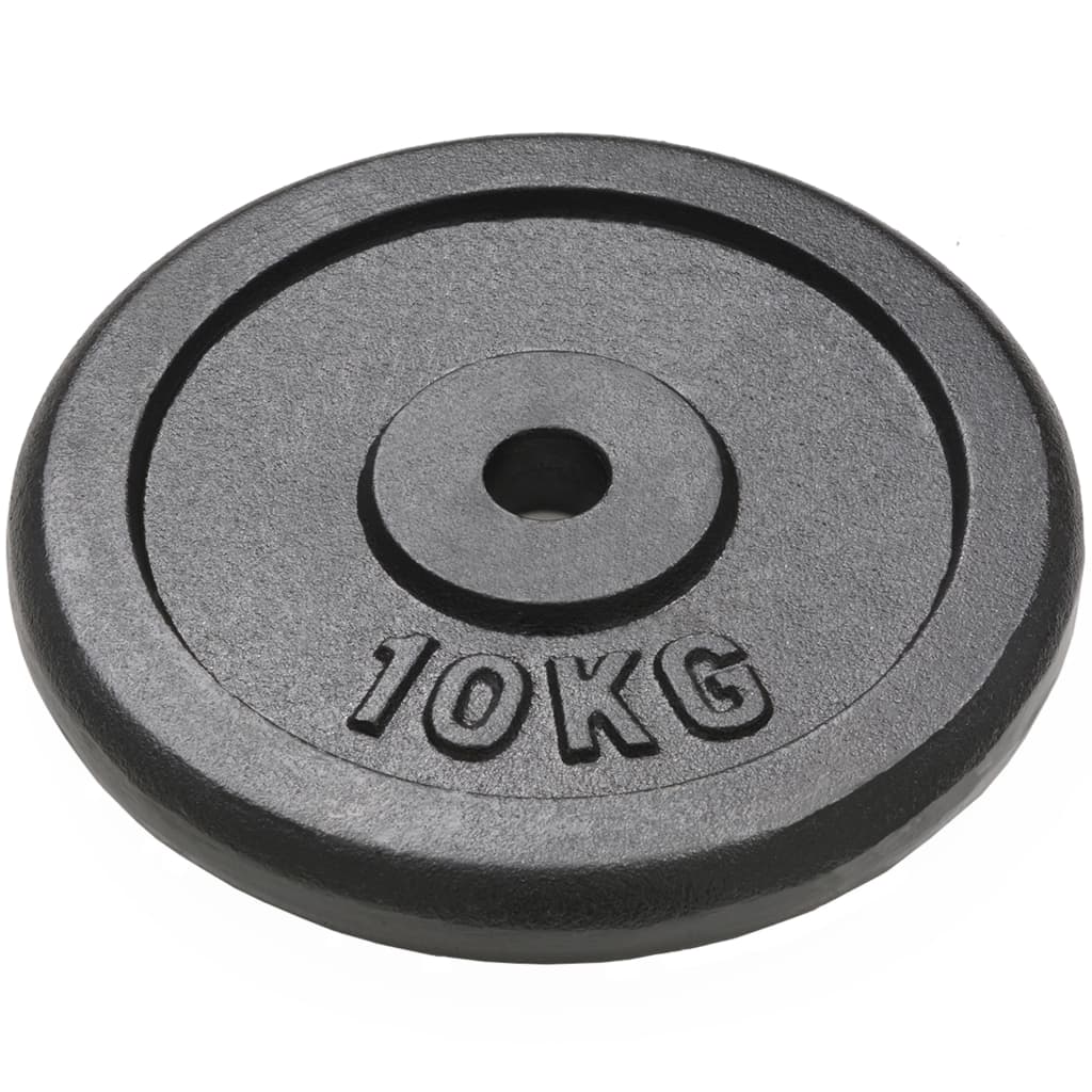 Berkfield Weight Plates 2 pcs 2x10 kg Cast Iron