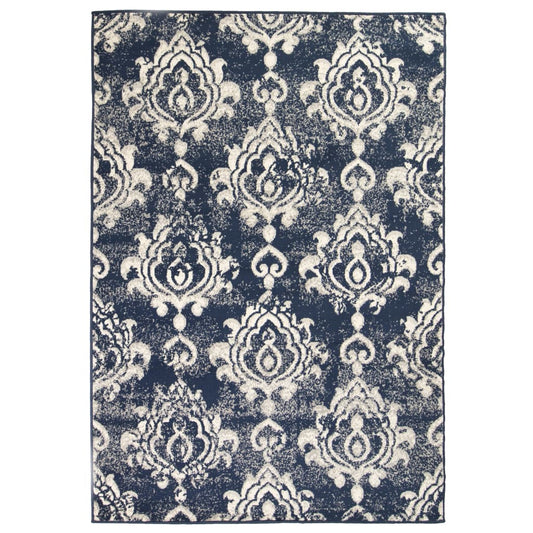Berkfield Modern Rug Paisley Design 80x150 cm Beige/Blue
