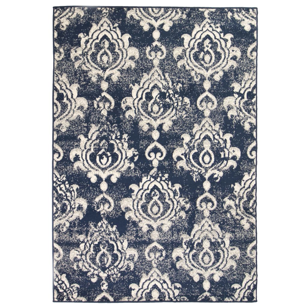 Berkfield Modern Rug Paisley Design 140x200 cm Beige/Blue