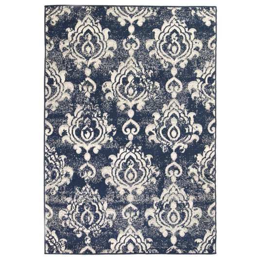 Berkfield Modern Rug Paisley Design 140x200 cm Beige/Blue