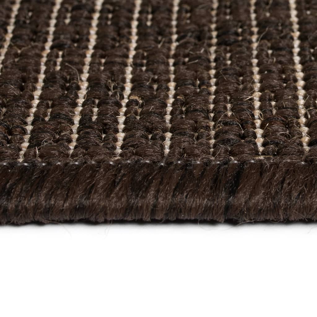 Berkfield Area Rug Sisal Look Indoor/Outdoor 180x280 cm Brown