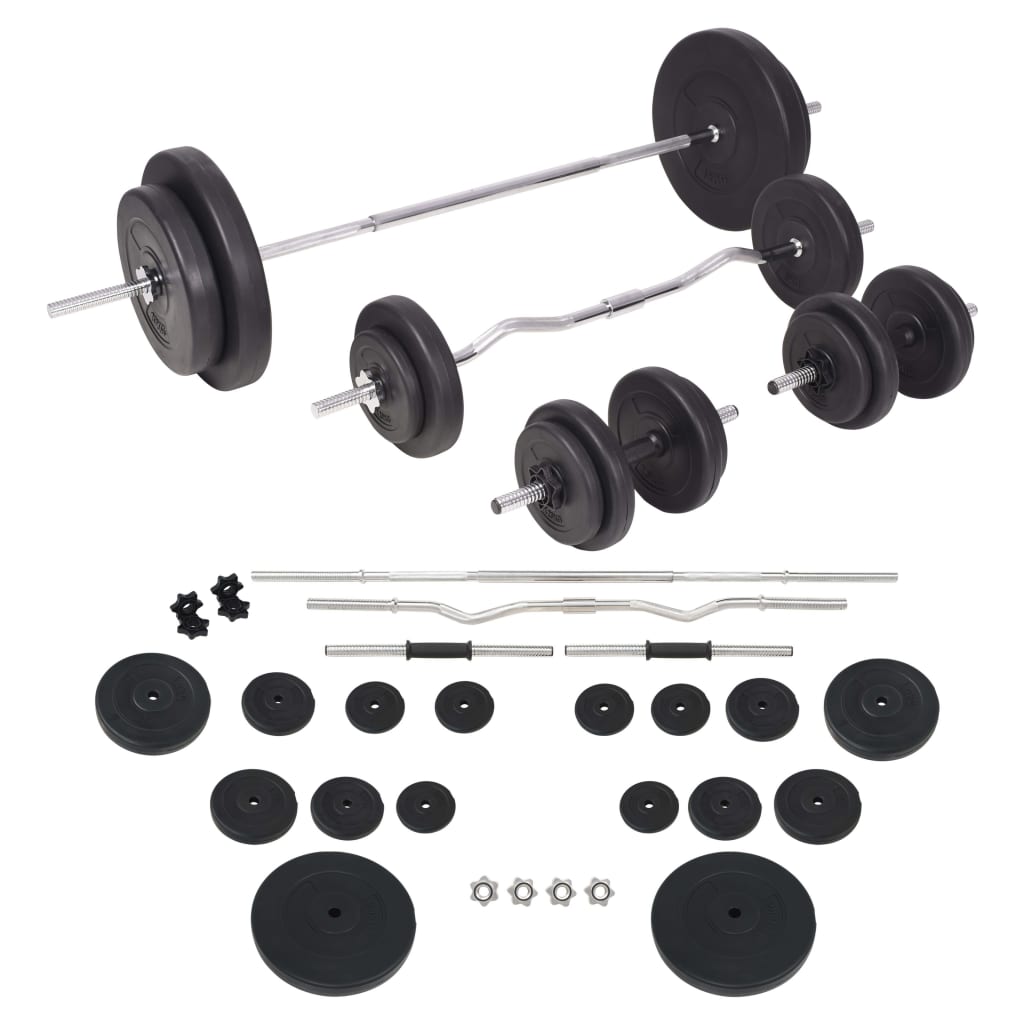 Berkfield Barbell and Dumbbell Set 90 kg