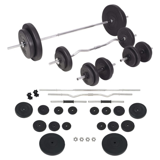 Berkfield Barbell and Dumbbell Set 90 kg