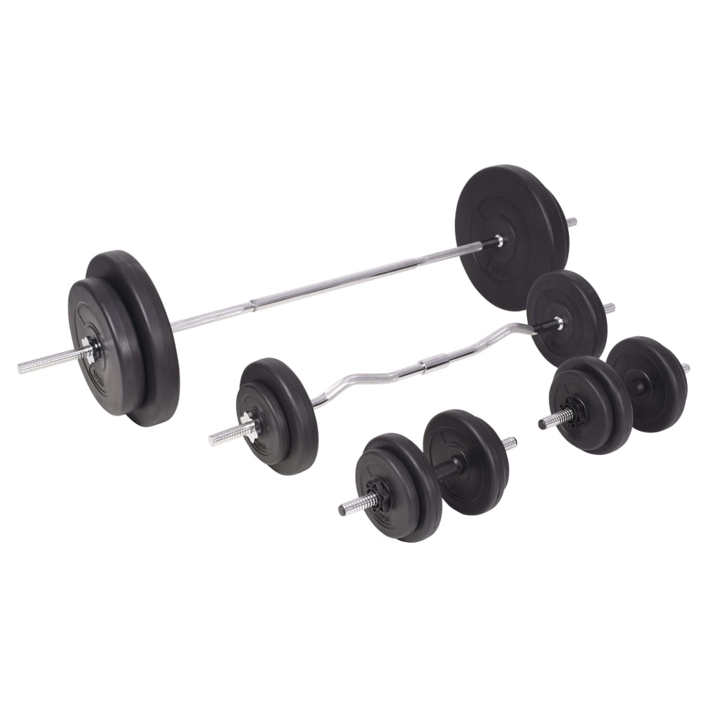 Berkfield Barbell and Dumbbell Set 90 kg