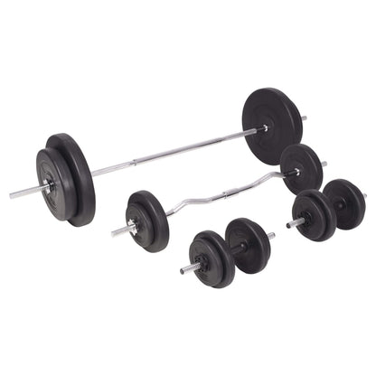 Berkfield Barbell and Dumbbell Set 90 kg