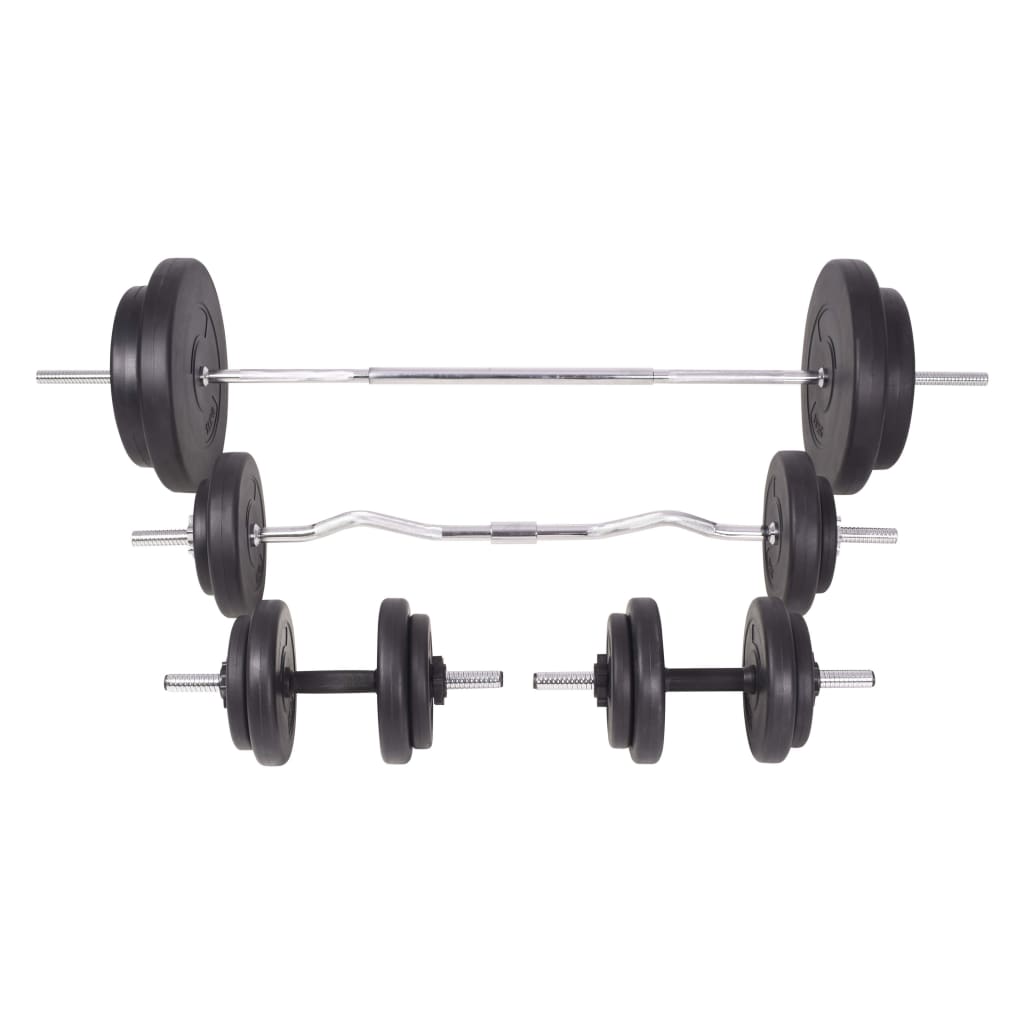 Berkfield Barbell and Dumbbell Set 90 kg